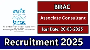 BIRAC Associate Consultant Recruitment 2025 - Apply Online