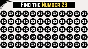 Brain Teaser IQ Test: 97% Genius Failed to Spot 23 among 32 in 7 seconds