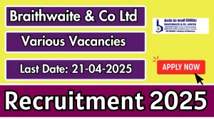 Braithwaite & Co Assistant Manager Recruitment 2025 - Apply Offline for 1 Posts