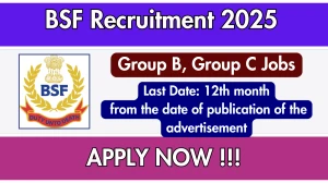 BSF Group B, Group C Recruitment 2025 - Apply Offline for 39 Posts BSF Group B, Group C Recruitment 2025 - Apply Offline for 39 Posts
