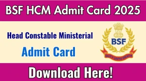 BSF HCM ASI Admit Card 2025 Link release soon Step by step Guide to download hall ticket