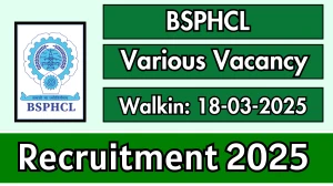 BSPHCL General Manager, Deputy General Manager Recruitment 2025 – Walk in