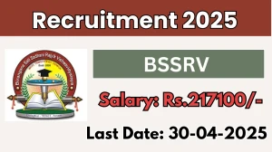 BSSRV Associate Professor and Assistant Professor Recruitment 2025 - Apply Offline