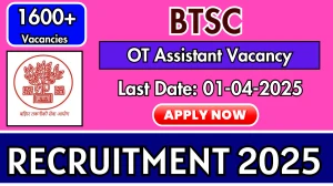 BTSC 1683 OT Assistant Recruitment 2025 - Apply Online
