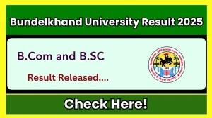 Bundelkhand University Result 2025 Released at bujhansi.ac.in Direct Link to Download 1st, 3rd and 5th Semester Result