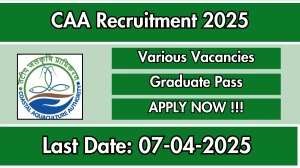 CAA Accountant, Superintendent and More Recruitment 2025 - Apply Offline CAA Accountant, Superintendent and More Recruitment 2025 - Apply Offline