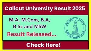 Calicut University Result 2025 Released at uoc.ac.in Direct Link to Download 1st, 2nd, 3rd, 4th and 5th Sem Result Calicut University Result 2025 Released at uoc.ac.in Direct Link to Download 1st, 2nd, 3rd, 4th and 5th Sem Result