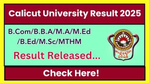 Calicut University Result 2025 Released at uoc.ac.in Direct Link to Download 1st, 2nd, 3rd, 4th Semester Result Calicut University Result 2025 Released at uoc.ac.in Direct Link to Download 1st, 2nd, 3rd, 4th Semester Result