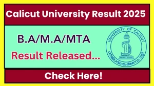 Calicut University Result 2025 Released at uoc.ac.in Direct Link to Download 3rd Semester Result Calicut University Result 2025 Released at uoc.ac.in Direct Link to Download 3rd Semester Result