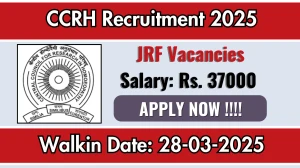 CCRH Junior Research Fellow Recruitment 2025 – Walk in CCRH Junior Research Fellow Recruitment 2025 – Walk in