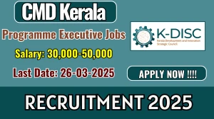 CMD Kerala Programme Executive, Senior Programme Executive Recruitment 2025 - Apply Offline
