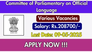 Committee of Parliamentary on Official Language LDC, Assistant and More Recruitment 2025 - Apply Offline for 22 Posts Committee of Parliamentary on Official Language LDC, Assistant and More Recruitment 2025 - Apply Offline for 22 Posts