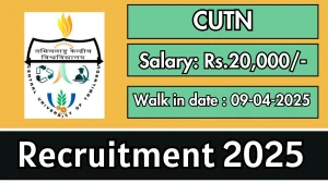 CUTN Job Vacancy 2025, Walk in for 02 Research Associate, Field Investigator Posts CUTN Job Vacancy 2025, Walk in for 02 Research Associate, Field Investigator Posts