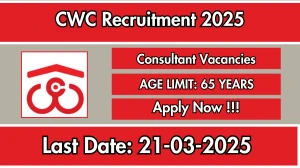 CWC Consultant Recruitment 2025 - Apply Online
