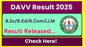 DAVV Result 2025 Out at dauniv.ac.in Direct Link to Download 1st, 2nd, 3rd Semester Result