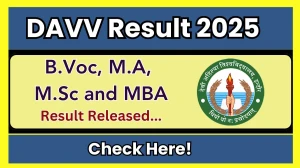 DAVV Result 2025 Released at dauniv.ac.in Direct Link to Download 1st, 2nd, 4th and 6th Semester Result