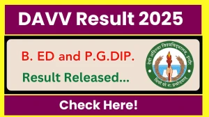 DAVV Result 2025 Released at dauniv.ac.in Direct Link to Download 1st and 4th Semester Result