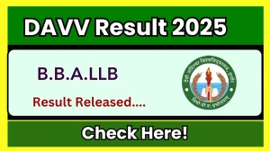 DAVV Result 2025 Released at dauniv.ac.in Direct Link to Download 7th Semester Result