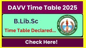 DAVV Time Table 2025 Announced @ dauniv.ac.in Details Here