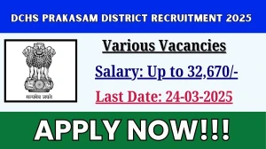 DCHS Prakasam District Theatre Assistants, Lab Technician and More Recruitment 2025 - Apply Offline for 16 Posts