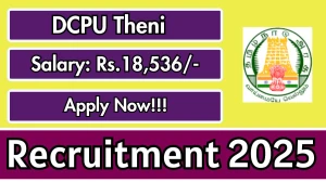DCPU Theni Social Worker Recruitment 2025 - Apply Offline for 1 Posts