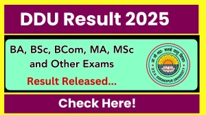 DDU Result 2025 Released at ddugu.ac.in Direct Link to Download UG and PG Course Result