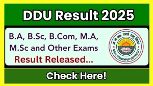 DDU Result 2025 Released at ddugu.ac.in Direct Link to Download UG and PG courses Result DDU Result 2025 Released at ddugu.ac.in Direct Link to Download UG and PG courses Result