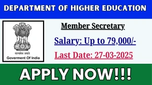 Department of Higher Education Member Secretary Recruitment 2025 - Apply Offline Department of Higher Education Member Secretary Recruitment 2025 - Apply Offline