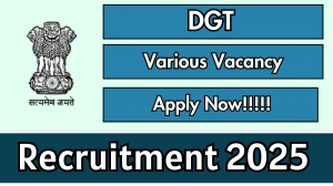 DGT Deputy Director Recruitment 2025 - Apply Offline for 31 Posts