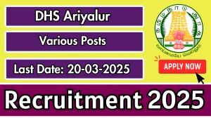 DHS Ariyalur Various Posts Recruitment 2025 - Apply Offline for 08 Counsellor, Security and More Posts DHS Ariyalur Various Posts Recruitment 2025 - Apply Offline for 08 Counsellor, Security and More Posts