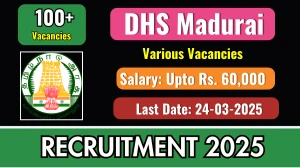 DHS Madurai Various Posts Recruitment 2025 - Apply Offline for 123 Driver, DEO and More Posts DHS Madurai Various Posts Recruitment 2025 - Apply Offline for 123 Driver, DEO and More Posts