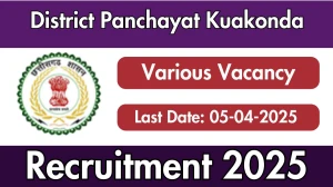 District Panchayat Kuakonda Counselor or Specialist Recruitment 2025 - Apply Offline for 1 Posts