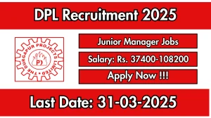 DPL Junior Manager Recruitment 2025 - Apply Offline DPL Junior Manager Recruitment 2025 - Apply Offline