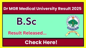 Dr MGR Medical University Result 2025 Out at tnmgrmu.ac.in Direct Link to Download UG Course Result