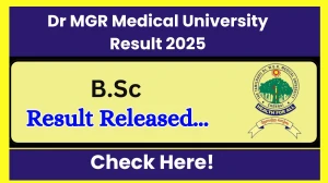 Dr MGR Medical University Result 2025 Out at tnmgrmuexam.ac.in Direct Link to Download 1st Semester Result