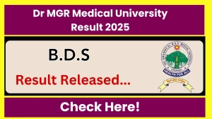 Dr MGR Medical University Result 2025 Released at tnmgrmuexam.ac.in Direct Link to Download UG Course Result Dr MGR Medical University Result 2025 Released at tnmgrmuexam.ac.in Direct Link to Download UG Course Result