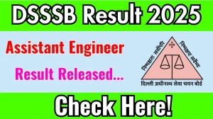 DSSSB AE Result 2025 Announced. Direct Link to Check DSSSB Assistant Engineer Result 2025 dsssb.delhi.gov.in