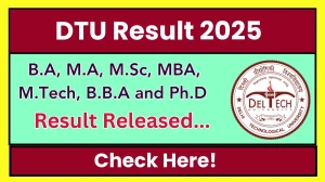 DTU Result 2025 Released at dtu.ac.in Direct Link to Download 3rd, 5th and 7th Sem Result DTU Result 2025 Released at dtu.ac.in Direct Link to Download 3rd, 5th and 7th Sem Result