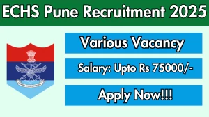 ECHS Pune Recruitment 2025 - Apply Offline for 15 Nursing Assistant, Driver and Other Posts