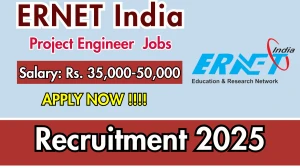 ERNET India Project Engineer Recruitment 2025 - Apply Offline