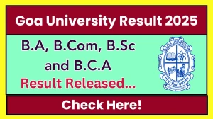 Goa University Result 2025 Released at unigoa.ac.in Direct Link to Download 5th and 6th Sem Result Goa University Result 2025 Released at unigoa.ac.in Direct Link to Download 5th and 6th Sem Result