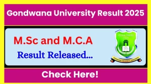 Gondwana University Result 2025 Released at gug.digitaluniversity.ac Direct Link to Download 2nd Sem Result