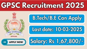 GPSC Deputy Executive Engineer Recruitment 2025 - Apply Online