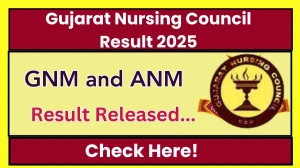 Gujarat Nursing Council Result 2025 Released at gujaratnursingcouncil.org Direct Link to Download  Result