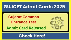 GUJCET Admit Card 2025 Out Download @ gujcet.gseb.org Check GUJCET Date