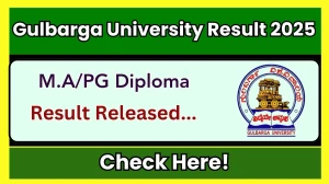 Gulbarga University Result 2025 Released at convguk.com Direct Link to Download 4th Semester Result