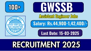 GWSSB Assistant Engineer Recruitment 2025 - Apply Online for 149 Posts GWSSB Assistant Engineer Recruitment 2025 - Apply Online for 149 Posts