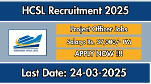 HCSL Project Officer Recruitment 2025 - Apply Online for 12 Posts