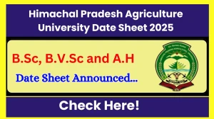 Himachal Pradesh Agriculture University Date Sheet 2025 Announced @ hillagric.ac.in Details Here Himachal Pradesh Agriculture University Date Sheet 2025 Announced @ hillagric.ac.in Details Here