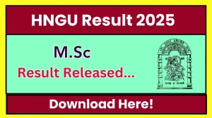 HNGU Result 2025 Released at ngu.ac.in Direct Link to Download 3rd Semester Result